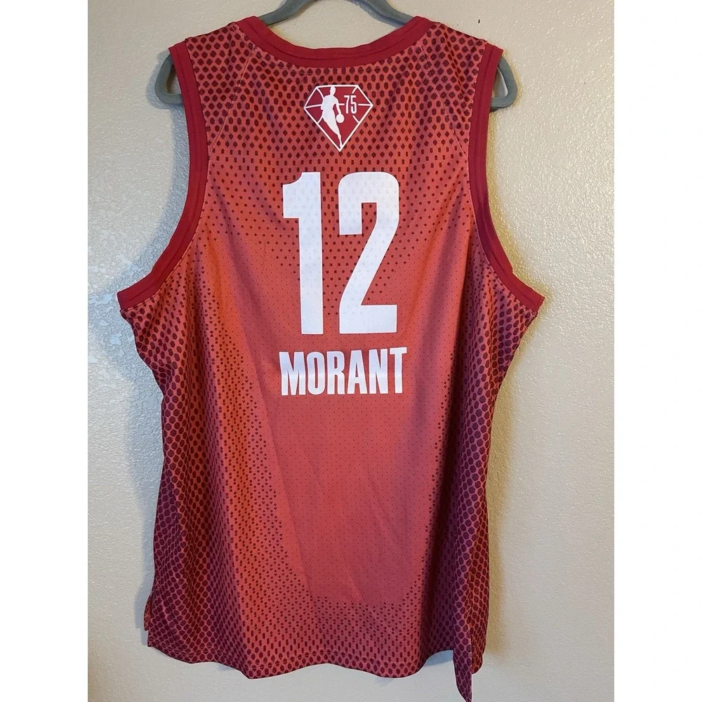 Men's 56 NBA All‎ Star Edition Ja Morant Jordan 75th Anniversary Jersey Red